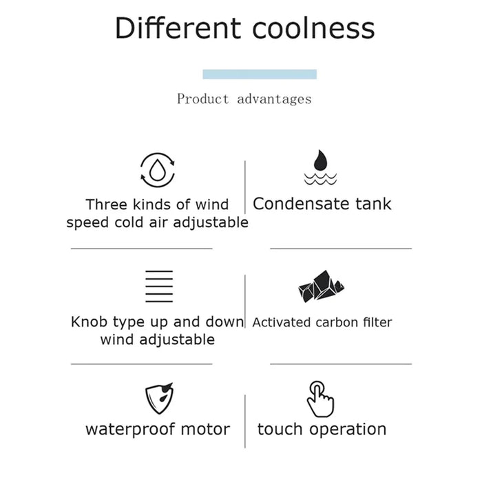 CF-009 Mini Air Conditioning Water Cooling Fan Summer Desktop USB Mist Diffuser Air Cooler - 7