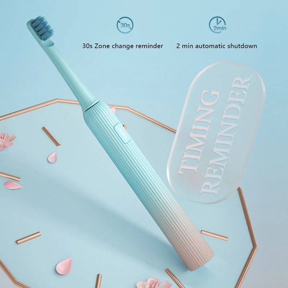 XIAOMIYOUPIN ENCHEN T1-MINT5 IPX7 Waterproof 3 Modes Oral Care Electric Toothbrush - Blue - 2