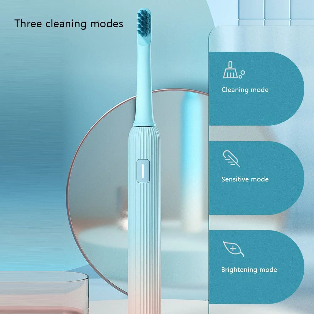 XIAOMIYOUPIN ENCHEN T1-MINT5 IPX7 Waterproof 3 Modes Oral Care Electric Toothbrush - Blue - 4