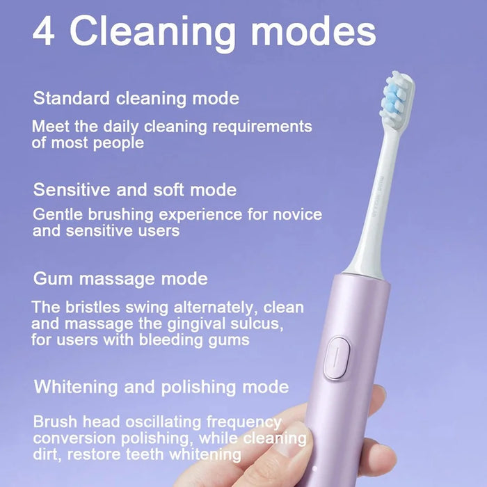 XIAOMI MIJIA T302 4 Modes Anti-bacteria IPX8 Waterproof Sonic Electric Toothbrush (Chinese Version) - Blue - 2