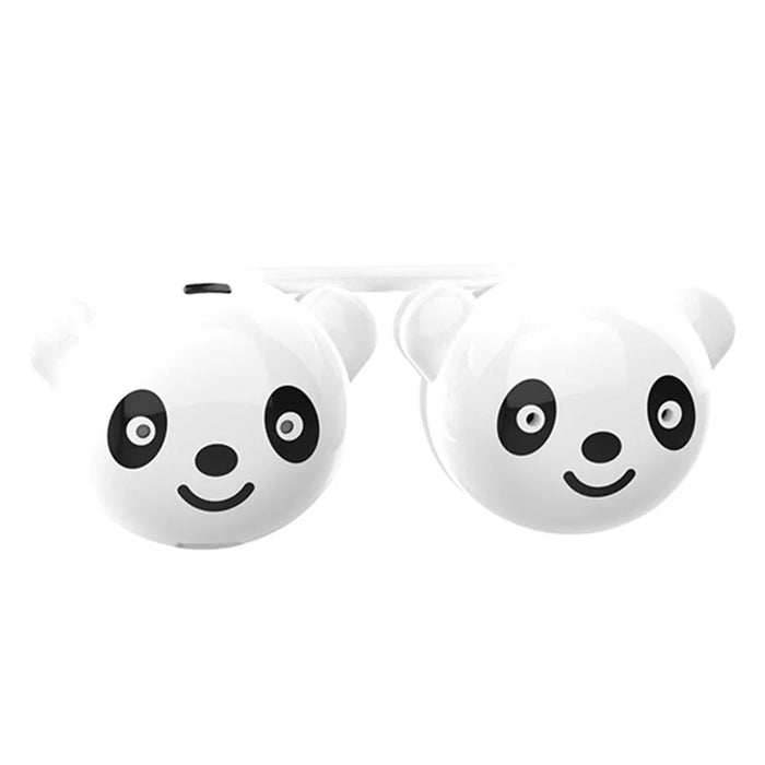 C16 Foldable Rechargeable Hanging Neck Fan Cute Panda Student Kids Fan Cooler - White - 1