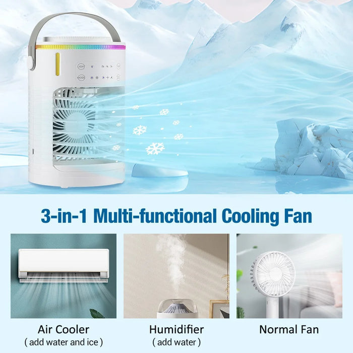 USB Desktop Electric Fan 3 Wind Speed Levels Summer Cooler for Home and Office - 3