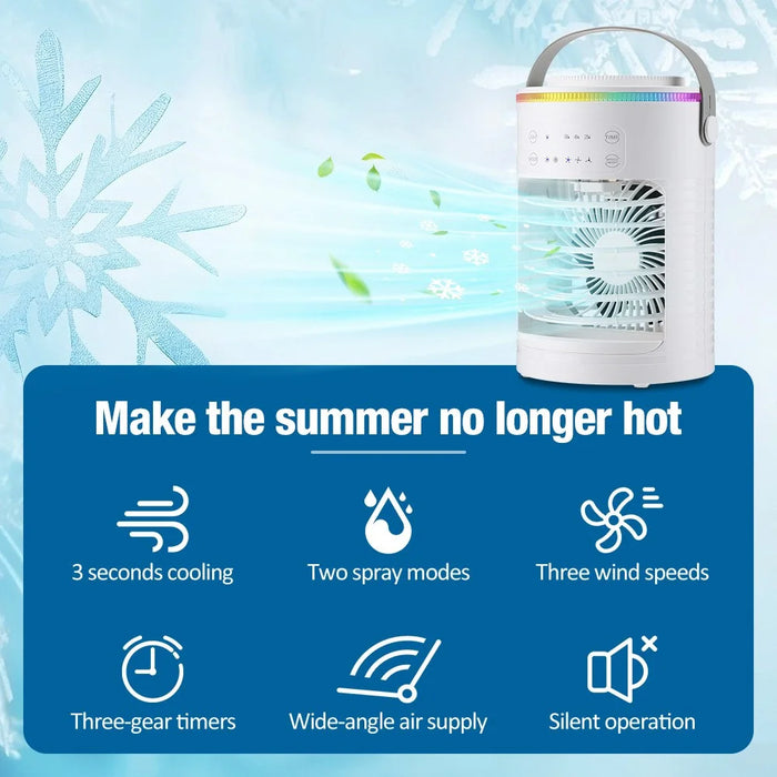 USB Desktop Electric Fan 3 Wind Speed Levels Summer Cooler for Home and Office - 4