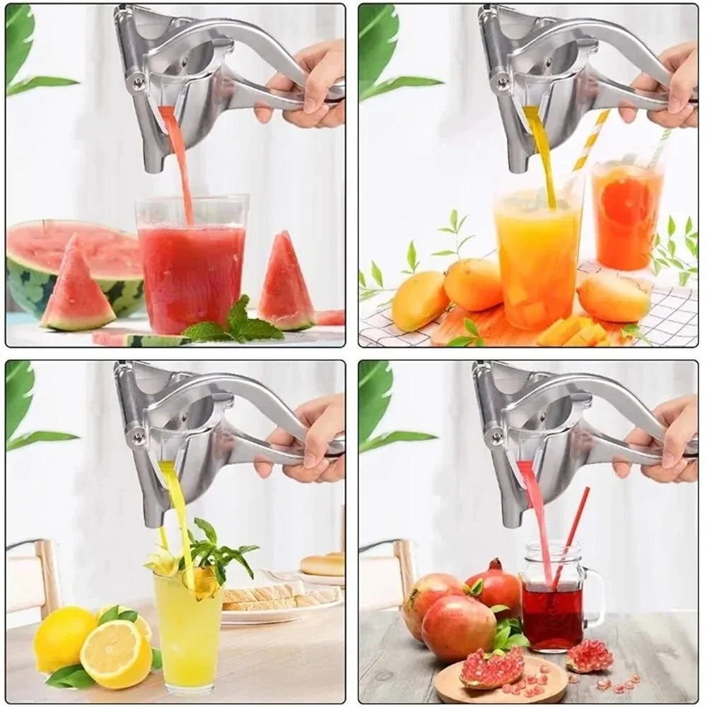 Food-Grade Manual Juicer Aluminum Alloy Juice Squeezer Extractor Tool (No FDA Certified, BPA-Free) - 2