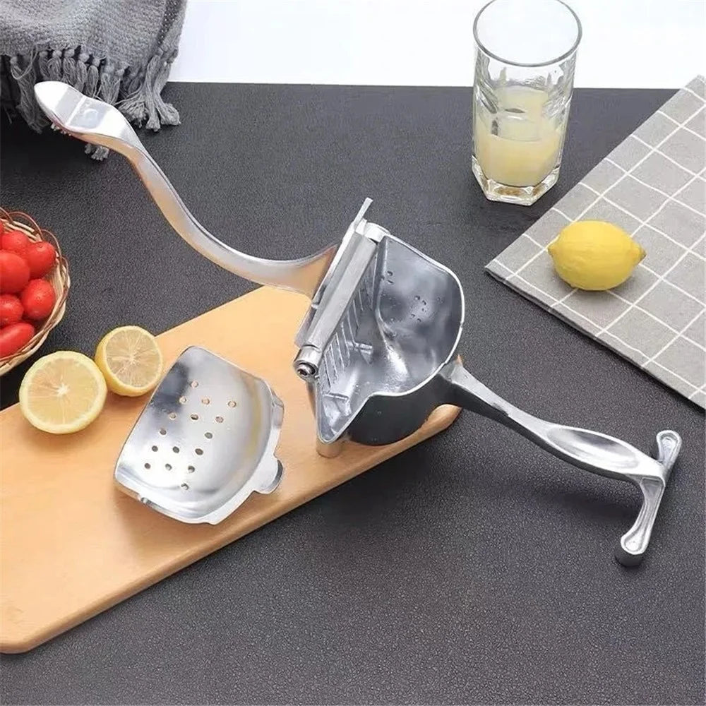 Food-Grade Manual Juicer Aluminum Alloy Juice Squeezer Extractor Tool (No FDA Certified, BPA-Free) - 4