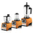 RAF R.2839 Electric Juicer + Coffee Bean Grinder + Food Processor, 3-In-1 Blenders for Kitchen - Orange - 1