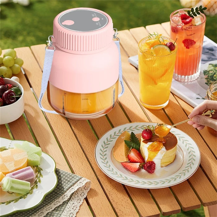 800ml Wireless Portable Blender Electric Fruit Juicer Multifunction Smoothies Mixer (No FDA, BPA Free) - Green - 7