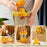 600ML Manual Plastic Juicer with Scale Measuring Cup Fruit Squeezer Orange Lemon Juicer Cup (BPA Free, No FDA) - 5