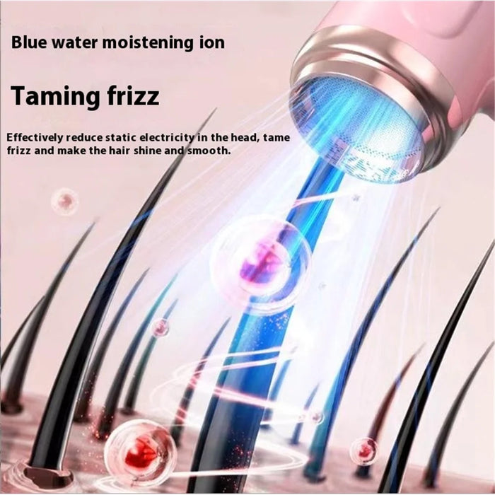 Cordless Ionic Hair Dryer 3 Mode Rechargeable Blow Dryer Travel Hair Dryer - Pink - 6