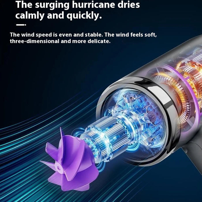 Wireless Hair Dryer 15000mAh High Wind Power Ionic Hair Dryer Fast Drying for Dorms and Students - Pink - 5