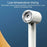 XM604 Bladeless High Speed Negative Ion Hair Dryer with LED Digital Display, EU Plug 1.8m Cable - White - 4