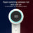 XM604 Bladeless High Speed Negative Ion Hair Dryer with LED Digital Display, EU Plug 1.8m Cable - White - 5