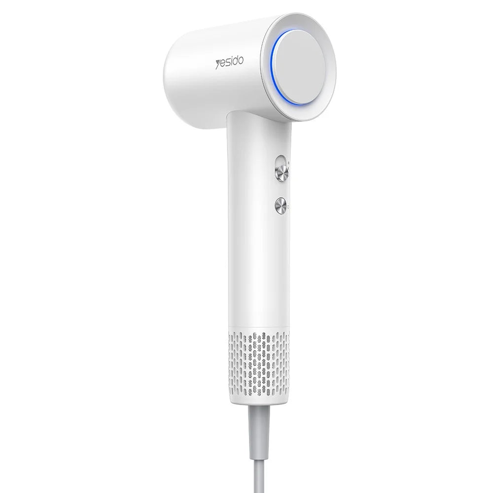 YESIDO MG22 High Speed Hair Dryer 100000RPM Brushless Motor Ionic Technology Blow Dryer - White  /  EU Plug - 1
