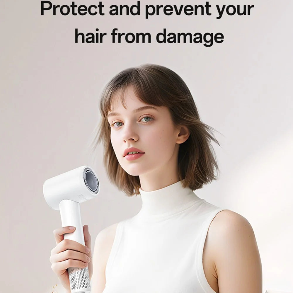 YESIDO MG22 High Speed Hair Dryer 100000RPM Brushless Motor Ionic Technology Blow Dryer - White  /  EU Plug - 4