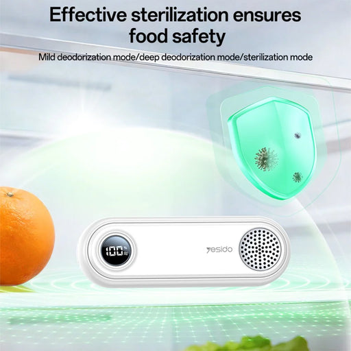 YESIDO EC33 Multi-functional Fridge Deodorizer 3 Modes Odor Eliminator Sterilizer for Refrigerator Shoe Cabinet - White - 2