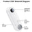 YESIDO EC33 Multi-functional Fridge Deodorizer 3 Modes Odor Eliminator Sterilizer for Refrigerator Shoe Cabinet - White - 4