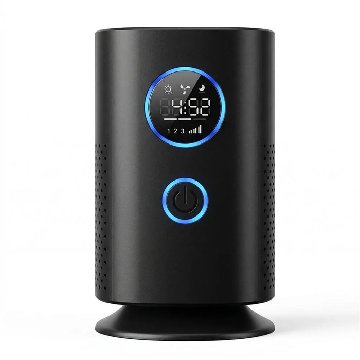 H1 Desktop Air Purifier Negative Ion HEPA Filter USB Rechargeable Air Purifier for Home Bedroom Car - Black - 1