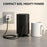 H1 Desktop Air Purifier Negative Ion HEPA Filter USB Rechargeable Air Purifier for Home Bedroom Car - Black - 2