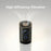 H1 Desktop Air Purifier Negative Ion HEPA Filter USB Rechargeable Air Purifier for Home Bedroom Car - Black - 3