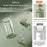 P2501R 650ml Juicer Rechargeable Ice Crusher Portable Wireless Blender for Travel Home (BPA Free, No FDA) - White - 4