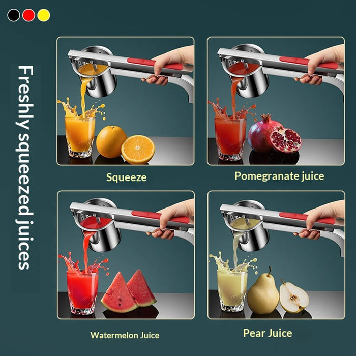 316L Stainless Steel Manual Juicer Hand Press Citrus Orange Fruit Extractor for Kitchen (BPA Free, No FDA) - 5