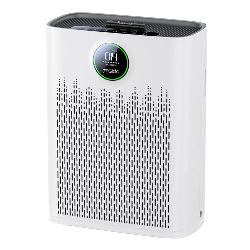 YESIDO EC23 Air Purifier WiFi Smart Triple Filtration PM2.5 Monitor Ultra-Quiet Formaldehyde Remover Air Cleaner - White  /  EU Plug - 1