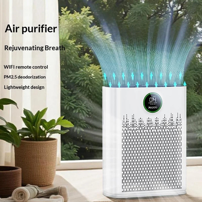 YESIDO EC23 Air Purifier WiFi Smart Triple Filtration PM2.5 Monitor Ultra-Quiet Formaldehyde Remover Air Cleaner - White  /  EU Plug - 2