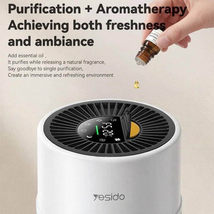 YESIDO EC39 4 in 1 Filter Air Purifier PM2.5 Detection Multi-Mode Desktop Purifier for Home Office - EU Plug - 2