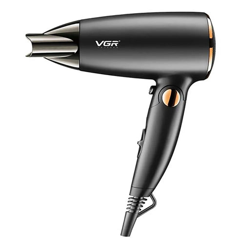 VGR V-439 Folding Handle Hair Dryer 1200W-1600W Portable Hairdryer Powerful Hot Cool Wind Blow Dryer for Hair Care (EU Plug) - 1