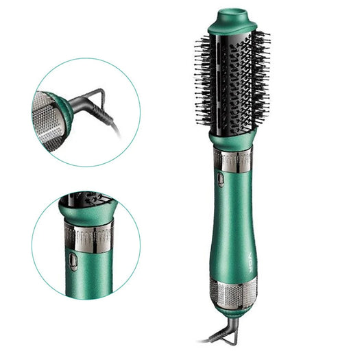 VGR V-493 Hot-Air Hair Brush 4-In-1 Negative Ionic Electric Hot Air Comb with Detachable Hair Curler Straightener Comb Heads (EU Plug) - 2