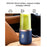 6 Blade Portable Juicer Cup USB Smoothie Blender Wireless Fruit Squeezer, with Cup Lid (BPA Free, No FDA Certificate) - Blue - 3