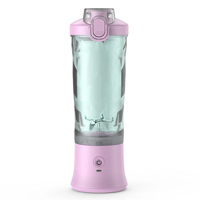 A9 Portable Blender Multi-functional Battery-Powered 600ml Mini Blender Juicer Cup (No FDA, BPA-Free) - Purple - 1