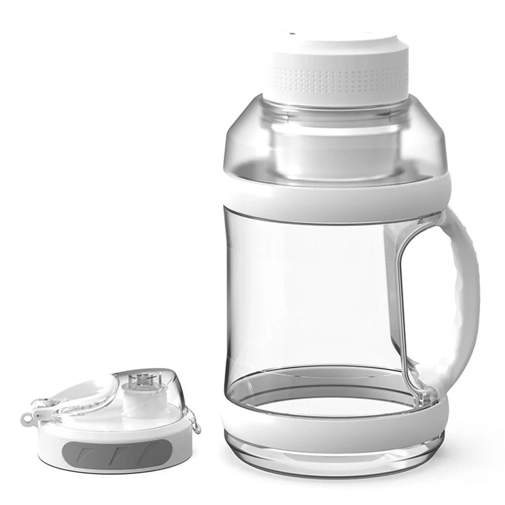 A10 AS Plastic Juice Blender USB Rechargeable Juicer Water Bottle Cup (BPA-Free, FDA Certified) - White - 1