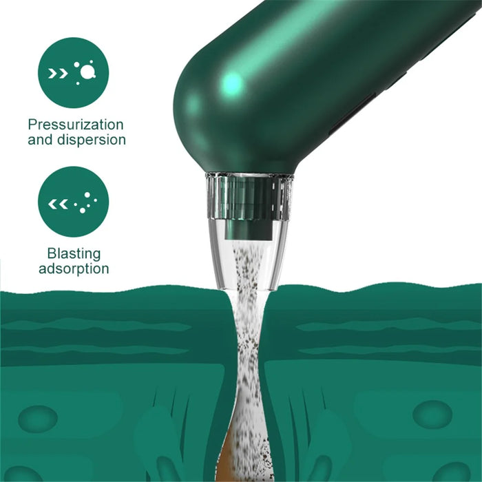 HX-04 Facial Blackhead Remover Electric Acne Vacuum Cleaner Black Spots Pore Cleaning Tool Gift - Green - 6