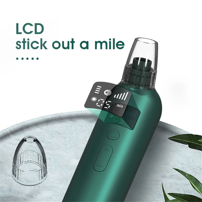 HX-04 Facial Blackhead Remover Electric Acne Vacuum Cleaner Black Spots Pore Cleaning Tool Gift - Green - 7