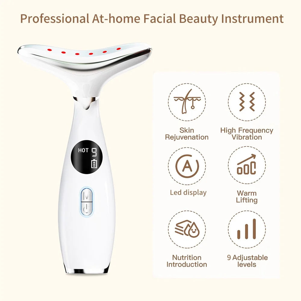 Neck Lifting Wrinkle Reducing Beauty Instrument Handheld Microcurrent Neck Massager - 3