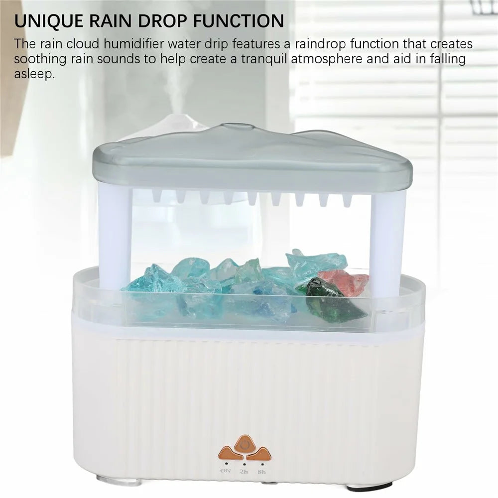 12W Crystal Humidifier Aromatherapy Diffuser 250ml Smart Remote Control Portable Automatic Diffuser - V178 Cloud Sea EU Plug - 4