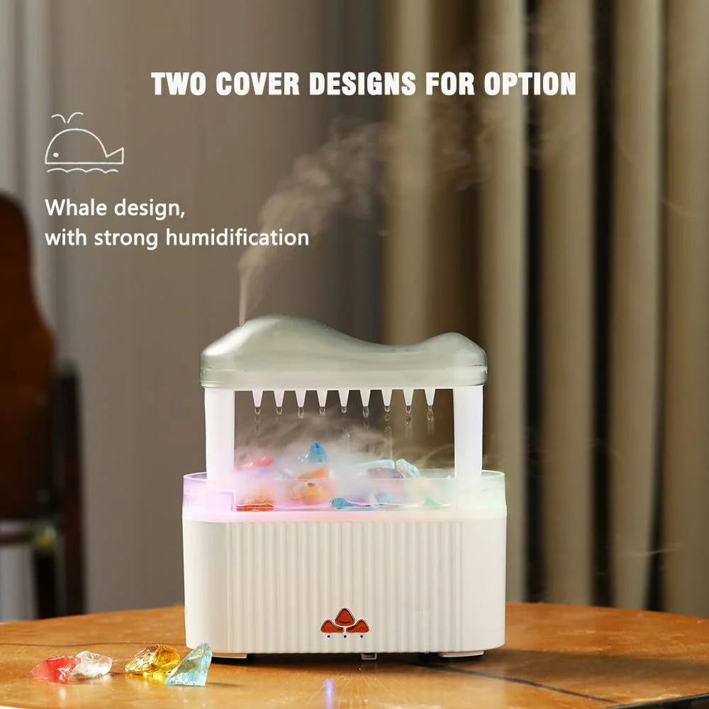 12W Crystal Humidifier Aromatherapy Diffuser 250ml Smart Remote Control Portable Automatic Diffuser - V178 Cloud Sea EU Plug - 7