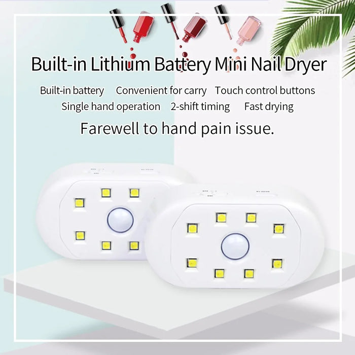 P20 Mini Nail Art Light Portable Nail Polish Dryer USB Charging Nail Polish Curing Lamp - 3