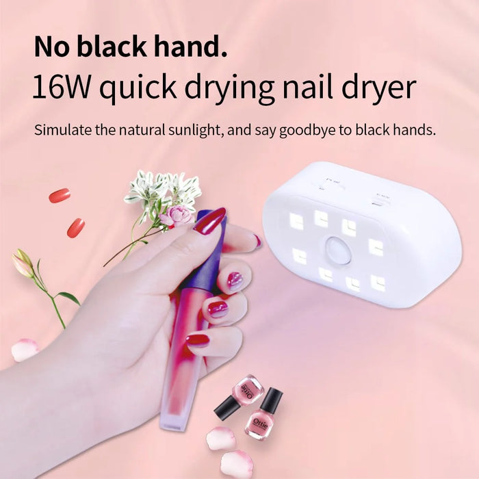 P20 Mini Nail Art Light Portable Nail Polish Dryer USB Charging Nail Polish Curing Lamp - 4