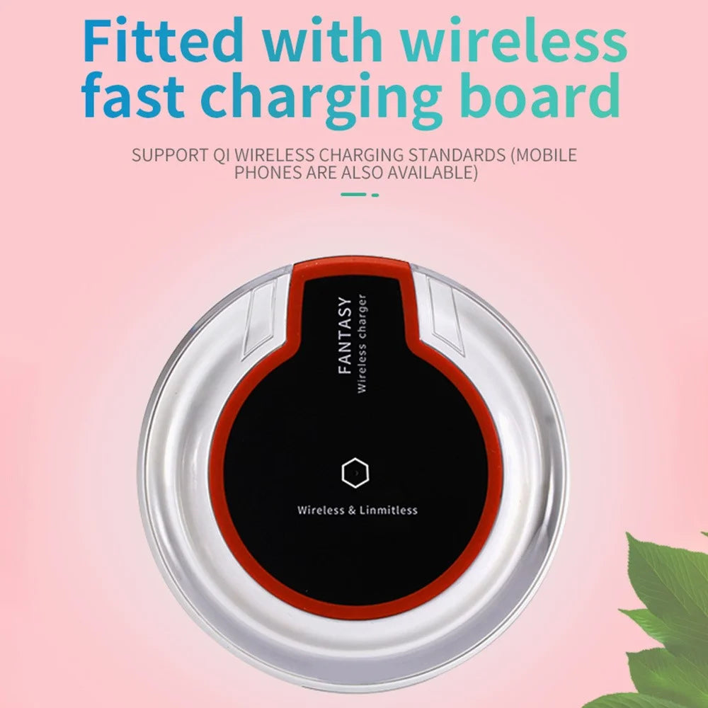8002 Portable Electric Nail Polisher 35000 RPM Nail Grinding Machine Nail Polish Remover with Wireless Charger - White - 6
