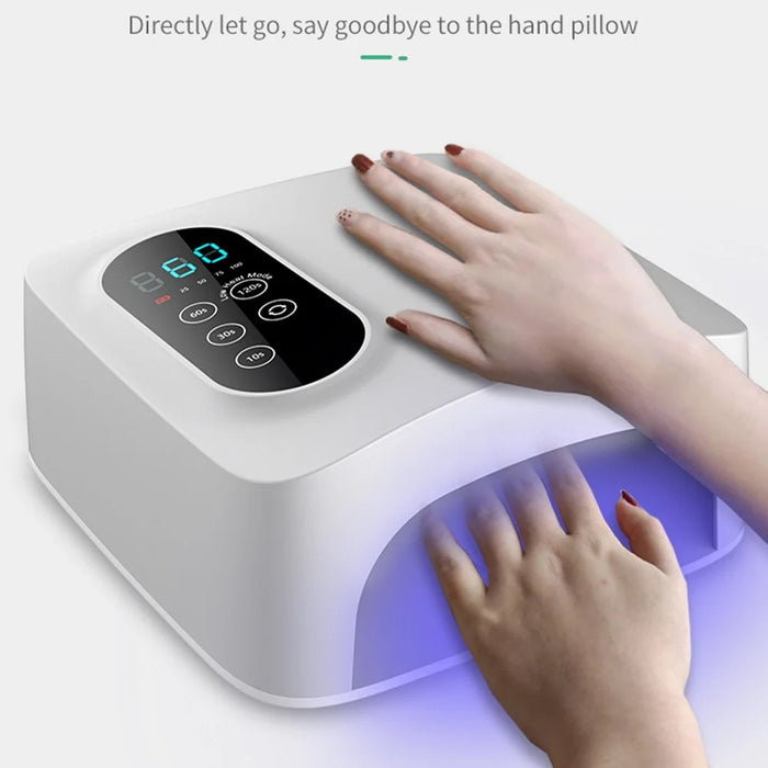 601Pro Nail Polish Baking Lamp 72W Quick-Drying Home Nail Salon Manicure Nail Polish Curing Lamp, Rechargeable - 4