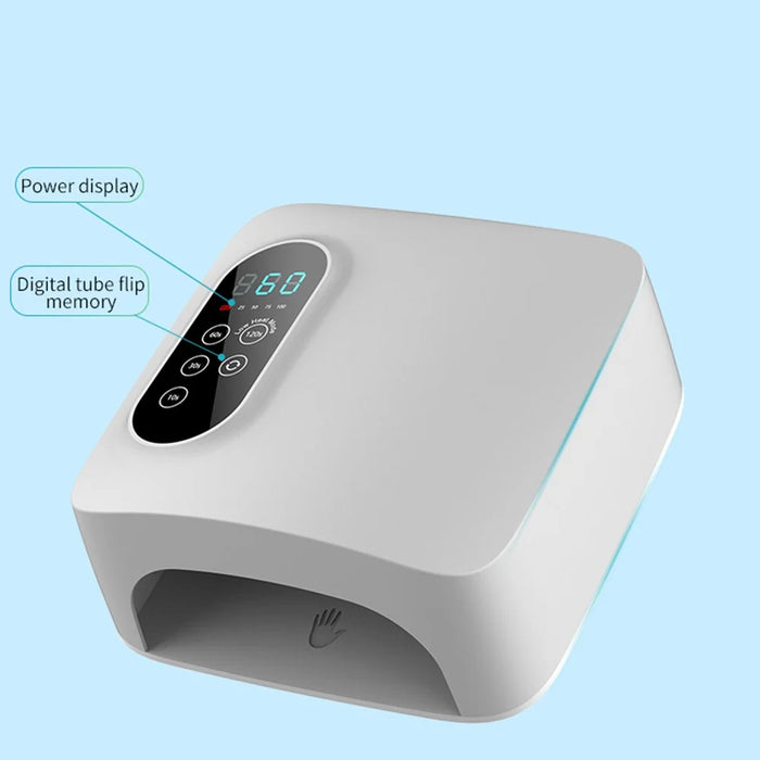 601Pro Nail Polish Baking Lamp 72W Quick-Drying Home Nail Salon Manicure Nail Polish Curing Lamp, Rechargeable - 6
