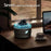 Turret Shape Aroma Diffuser Simulated Volcanic Lava Air Humidifier with 7 Light Colors, US Plug - Black - 4