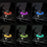 Turret Shape Aroma Diffuser Simulated Volcanic Lava Air Humidifier with 7 Light Colors, US Plug - Black - 5