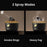 Turret Shape Aroma Diffuser Simulated Volcanic Lava Air Humidifier with 7 Light Colors, US Plug - Black - 6