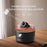 Turret Shape Aroma Diffuser Simulated Volcanic Lava Air Humidifier with 7 Light Colors, US Plug - Black - 7