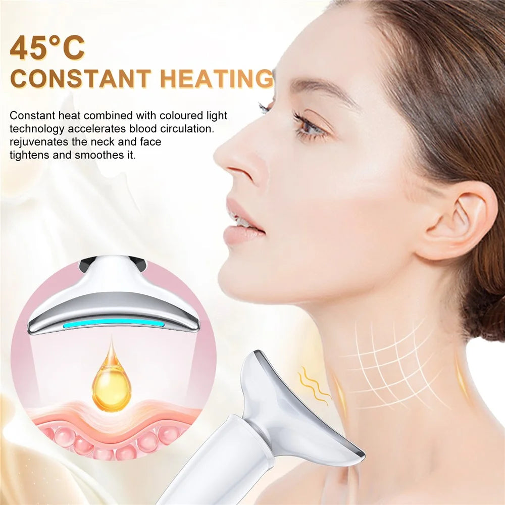 K318 EMS Neck Massager Face Lifting Wrinkle Removal Anti Aging Skin Care Beauty Device Gift - 5