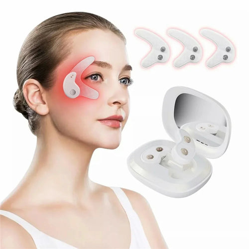 2 In 1 Makeup Mirror Eye Care Patches with Charging Case Anti Wrinkle Eye Massager - 1