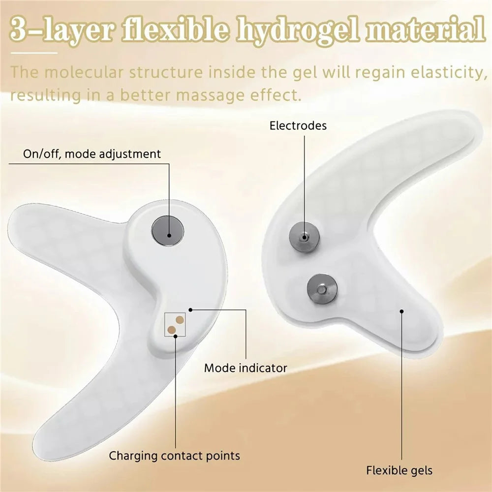 2 In 1 Makeup Mirror Eye Care Patches with Charging Case Anti Wrinkle Eye Massager - 6